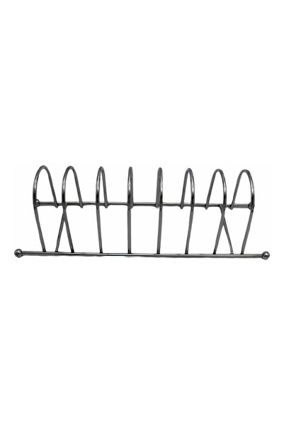 FEELİNG Chrome Silver Dish Stand 48 x 14 cm