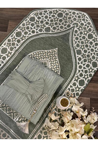 STAYILK DRESSES Turkish prayer mat set, 1 cm thick padded with underlay protection