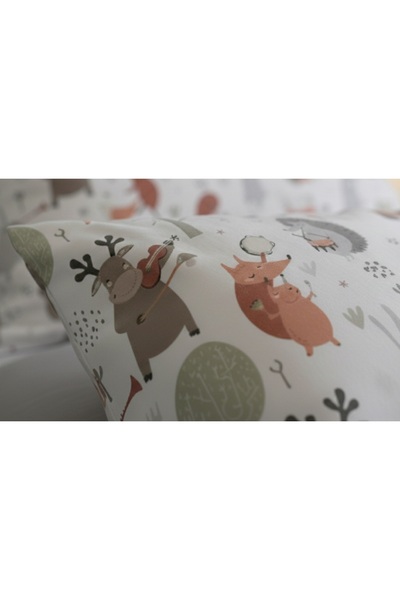 Taç Musician Animals Ranforce Pillow Case – 1 Piece, 50X70 Cm, 100% Cotton