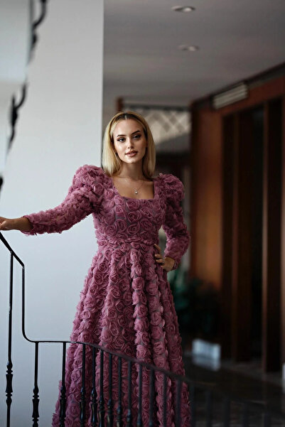 Dm Life GÜL DETAYLI DİOMANDS CLAS ABİYE