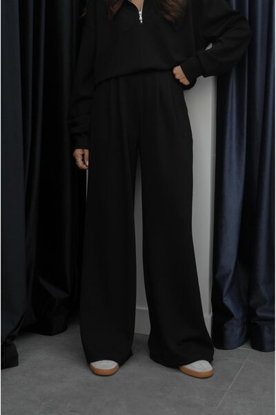 Havoş Black Aley Modal Tracksuit Set