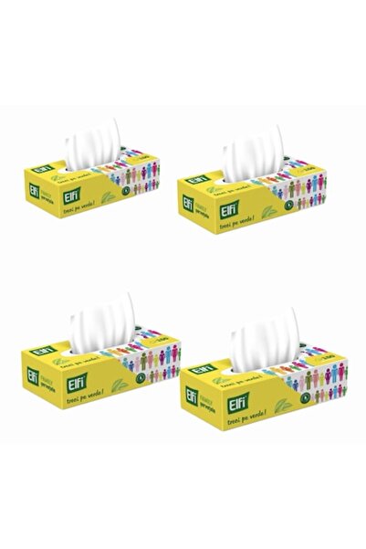 Elfi Șervețele uscate pentru familie, 4 x 150 buc.