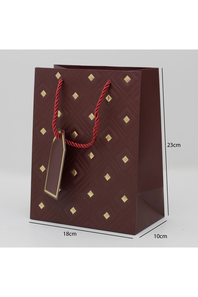 Generic 12 pieces of gold-colored polka dot decorative gift bags