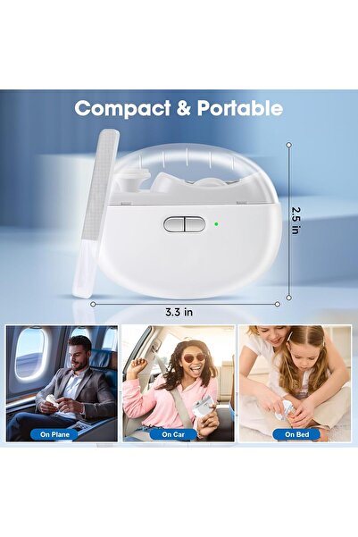 Generic SUPERZZKKE 3-in-1 Electric Nail Clipper with LED, Rechargeable USB, 2 Speeds