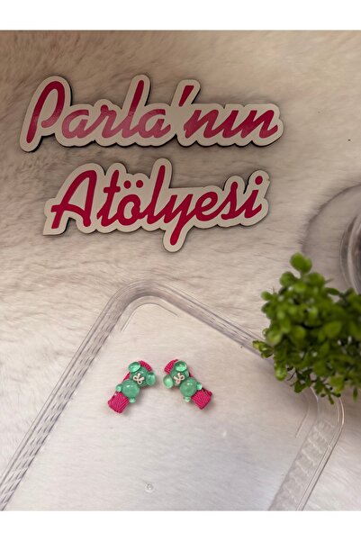 SOFT Дівчача 3D-затискачка з подвійною шпилькою, спеціальний дизайн, зелений ...