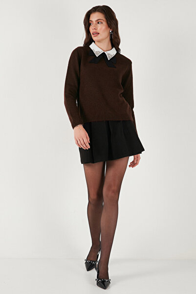 Lela Premium Regular Fit πουκάμισο με γιακά με απαλή υφή και λεπτομέρεια από πέτρες ΠΟΥΚΑΜΙΣΟ 680KZ0003