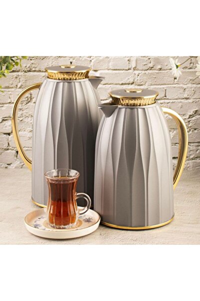 ALSAIF Elegant thermos set from Al Saif for tea and coffee, 1 liter/0.7 liter