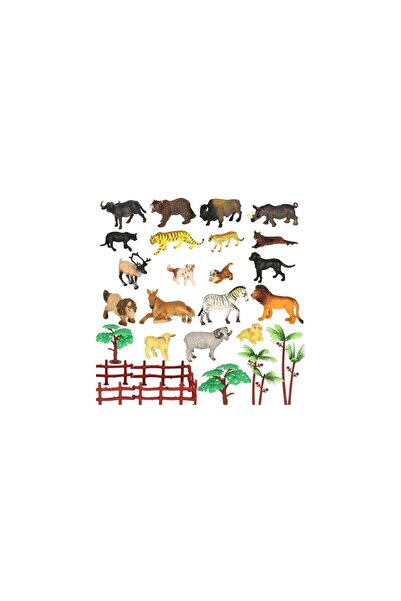 Three top online Animal figures set - zoo/safari/farm accessories, 31 pcs