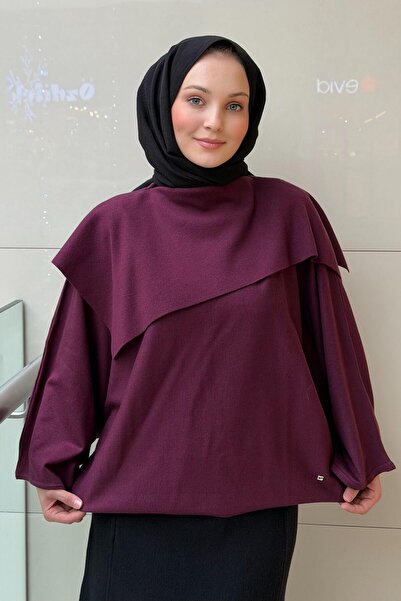 Ghisa Scarf Collar Wool Knitwear Tunic