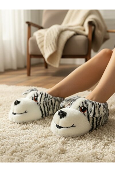 casso Soft Non-Slip Sole Cute Animals Plush Home Slippers House Boots