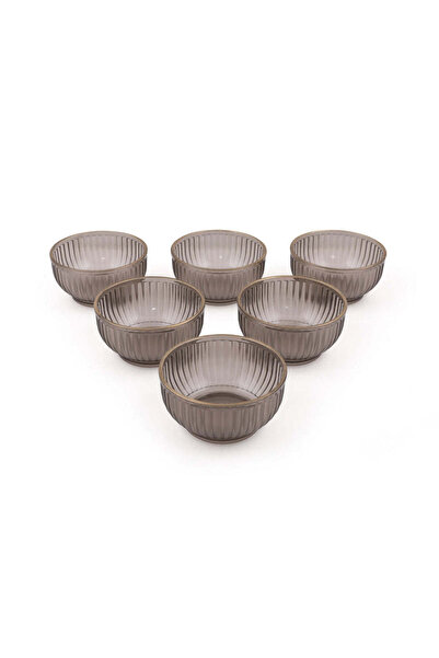 Asi Home Set of 6 Bowls, Smoky-Gold, 100% Acrylic, C-DD 07 by