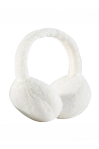 Melodi Scarf Women's Cold Protection Soft Plush Winter Earmuffs Ear Warmer White
