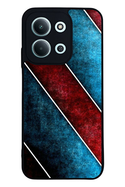 Aksel Kılıf متوافق مع Xiaomi Redmi 15C مطبوع ، أسود غير لامع، سيليكون ناعم، و...