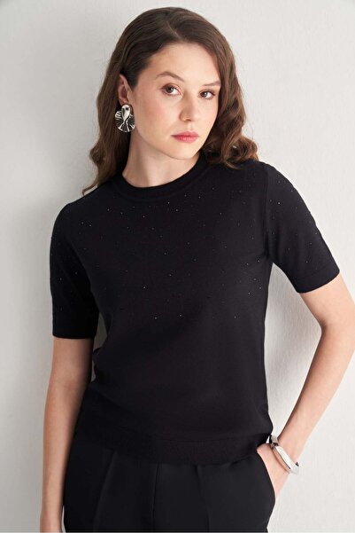 UTOPIAN Taş Detaylı Triko Bluz