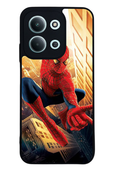 Aksel Kılıf متوافق مع Xiaomi Redmi 15C مطبوع ، أسود غير لامع، سيليكون ناعم، و...