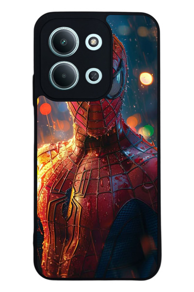 Aksel Kılıf متوافق مع Xiaomi Redmi 15C مطبوع ، أسود غير لامع، سيليكون ناعم، و...