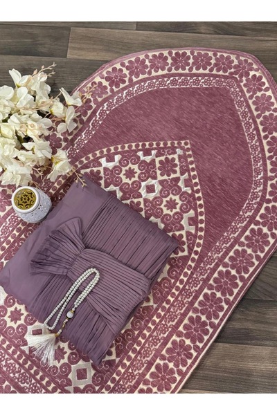 STAYILK DRESSES طقم صلاة أنيق وهادئ مكوّن من شرشف صلاة مع سجادة عملية