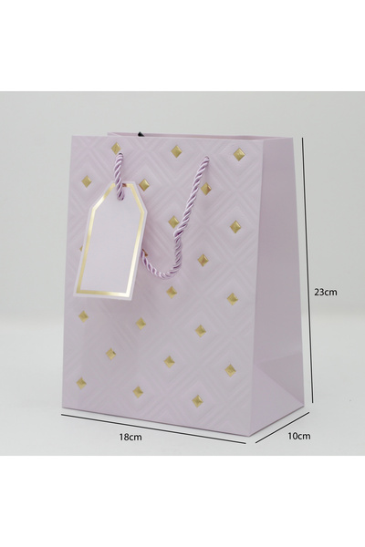 Generic 12 pieces of gold polka dot decorative gift bags