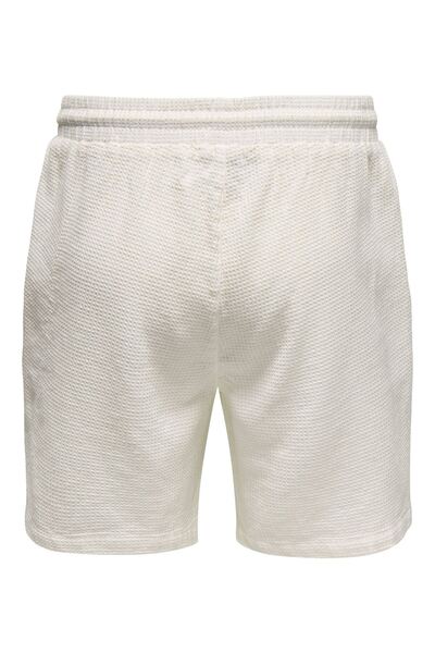 Only & Sons Onsbertil Waffle Shorts Men's White Shorts - Os22032055