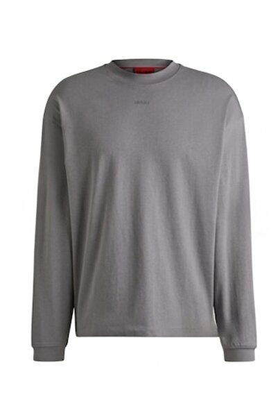 HUGO DAPOSO men's sweater, gray, cotton, size L