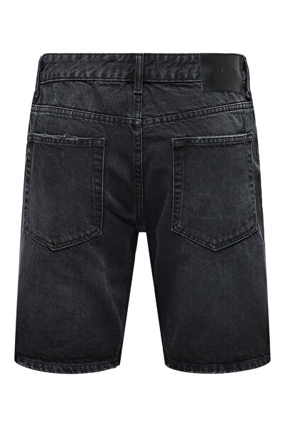 Only & Sons Onsedge Black 2047 Tai Dnm Shorts Noos Men's Black Shorts - 22032047