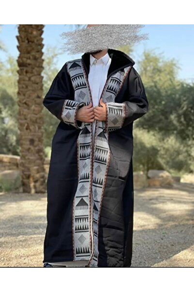 Generic Men's Sadu fur coat with traditional embroidery