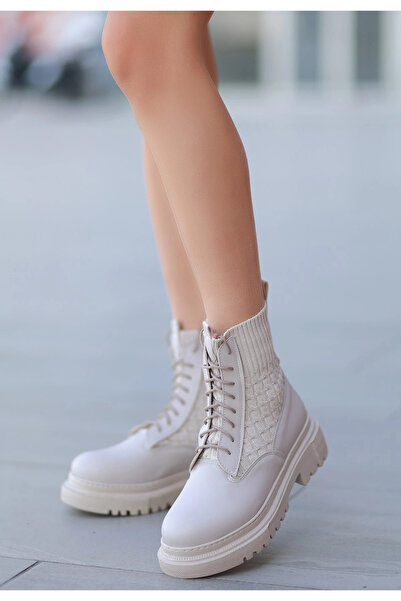 ZENGEZUR MALL Μπότες με κορδόνια DRNDS Utag Beige (10348) (Μέγεθος: 39)