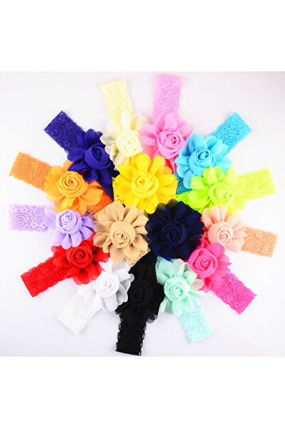 Superbaby Bentita din dantela cu trandafiras