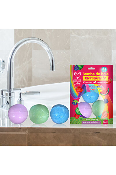Easycare baby Effervescent bath bombs for children 3 pcs/pouch,