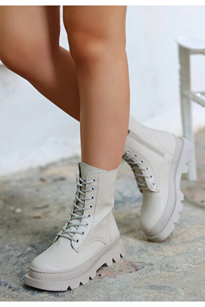 ZENGEZUR MALL Μπότες με κορδόνια DRNDS Orge Beige (10353) (Μέγεθος: 37)