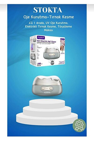 auhma ANC-01 4’ü 1 Arada Elektrikli Tırnak Kesme, Törpüleme ve UV Oje Kurutuc...
