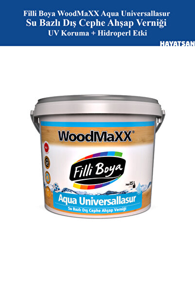 Filli Boya WoodMaXX Aqua Su Bazlı Dış Cephe Ahşap Verniği – UV ve Su Koruma