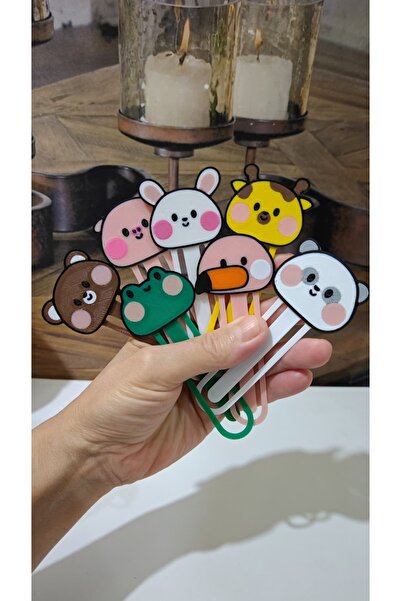 END Design مجموعة من 7 علامات كتب على شكل حيوانات لطيفة |   تصميم ملون وممتع ...