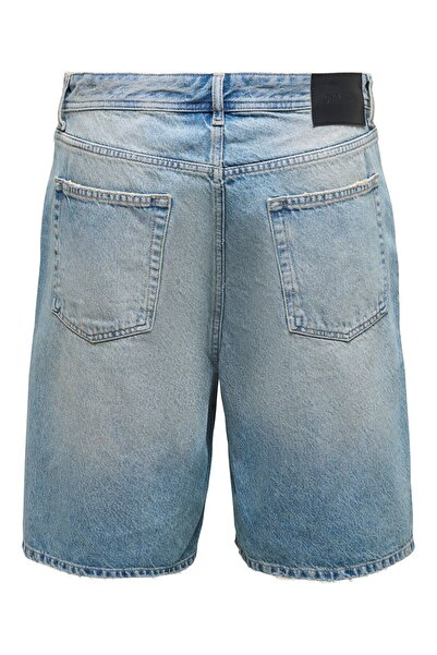 Only & Sons Onsfade Mb Tint 9085 Tai Dnm Shorts Noos Men's Blue Shorts - 22029085