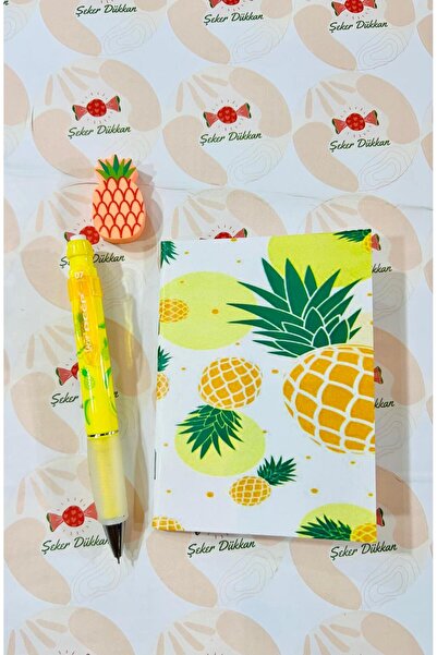 Serve Ananas 0.7 Uçlu Kalem Defter Silgi Seti