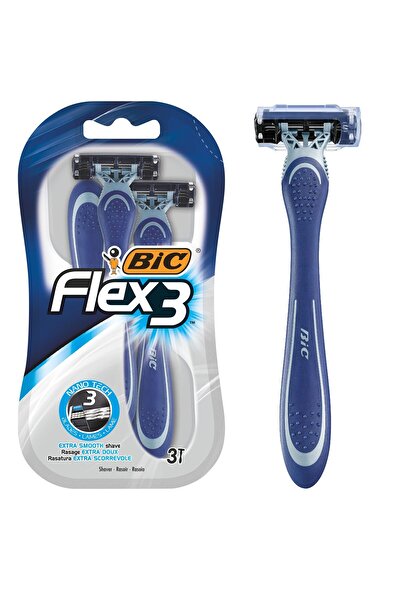 Bic Flex 3 disposable razor, 3 blades, pack of 3