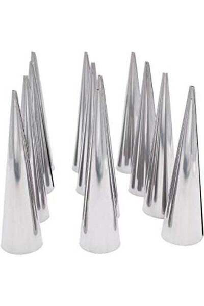 GENERIC4 أداة تزيين المعجنات والكريمة من الفولاذ المقاوم للصدأ، مخروطية الشكل...