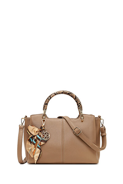 Derimod Women's Beige Long Strap Accessory Shoulder Bag 25Abd281518