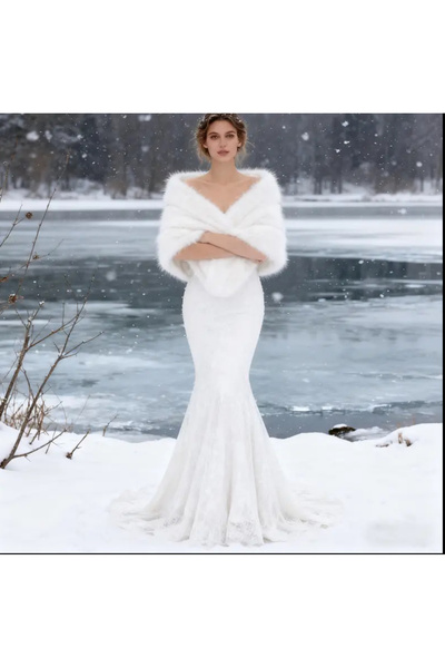 laviyonsa Large Size Lolita Kürl Etol & Shawl (160*50)