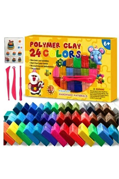 Noname Polymer clay set 24/32 colors – Polymer clay with modeling tools