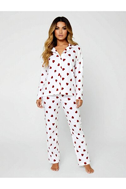 LOVENİSA Kalpli pijama takımı