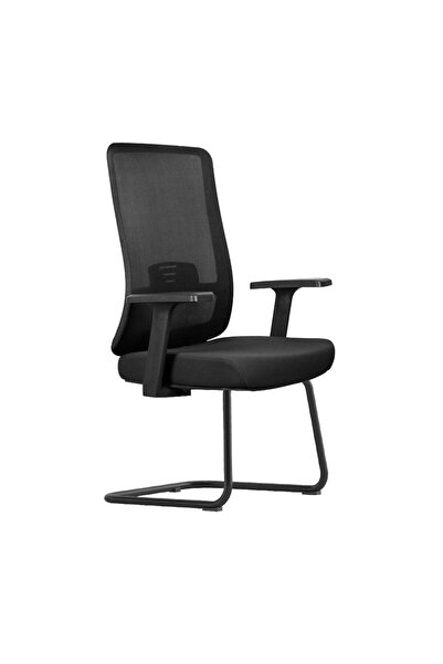 prowork Akira Mesh Conference Chair with Adjustable Height & Lumbar Support - Black
