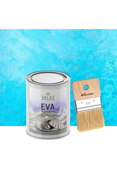 YaYa Color Luxury Decorative Paint Set, Eva Madreperla, Azure, 0.5 Liters and...