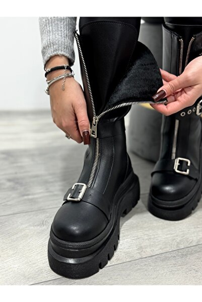 KATYDEA STORE LISA zip and buckle boots