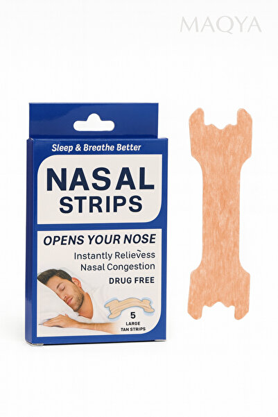MAQYA KOZMETİK HORLAMA ÖNLEYİCİ BURUN BANDI 5Lİ SAĞLIK ESTETİK APARATI