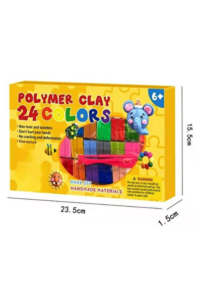 Noname Polymer clay set 24/32 colors – Polymer clay with modeling tools