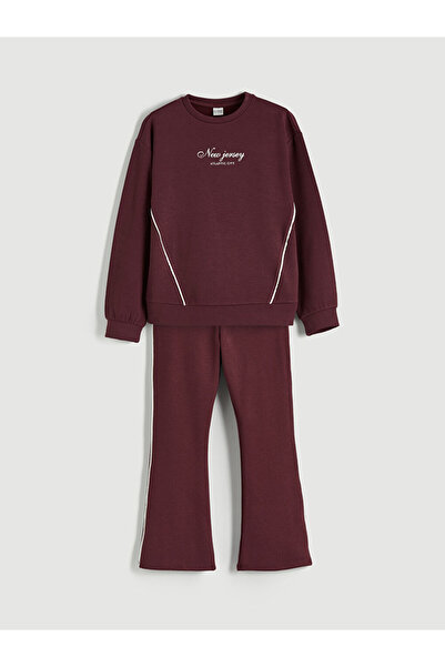 LC Waikiki Crew Neck Girl's Sweatshirt and Sweatpants