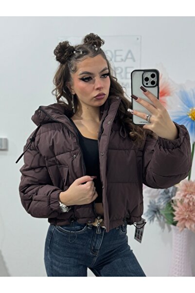 KATYDEA STORE KEKE Chocolate Puffer Jacket