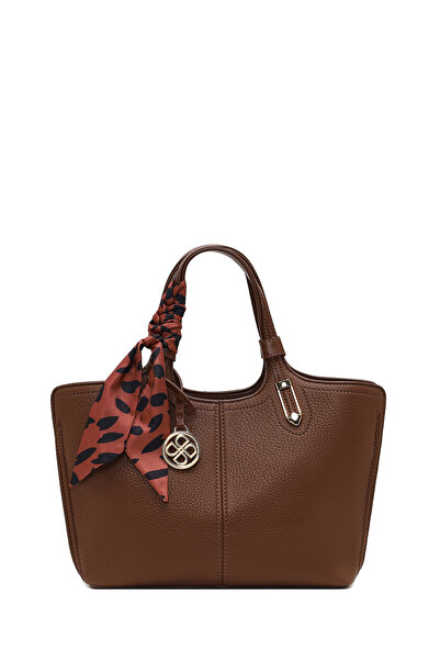 Derimod Women's Brown Long Strap Shoulder Bag with Accessories 25Wbd2859Ft