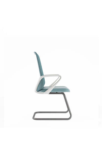 prowork Joey Conference Mesh Chair with Adjustable Height & Fixed Arms - Blue